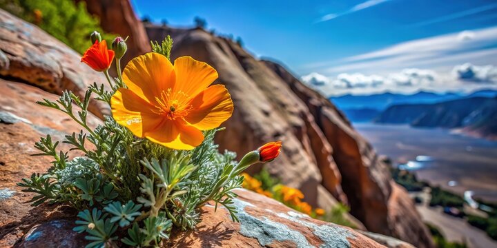 Discover the captivating beauty of Utah's wildflowers, including poppy and cliffrose.