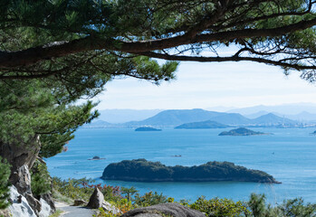 鷲羽山展望台から望む瀬戸内海