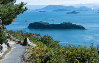 鷲羽山展望台から望む瀬戸内海