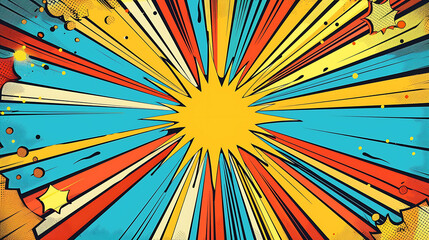 Fototapeta premium retro comic strip background template