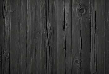 Naklejka premium Weathered Grey and Black Textured Wooden Wall with Cracked Paint