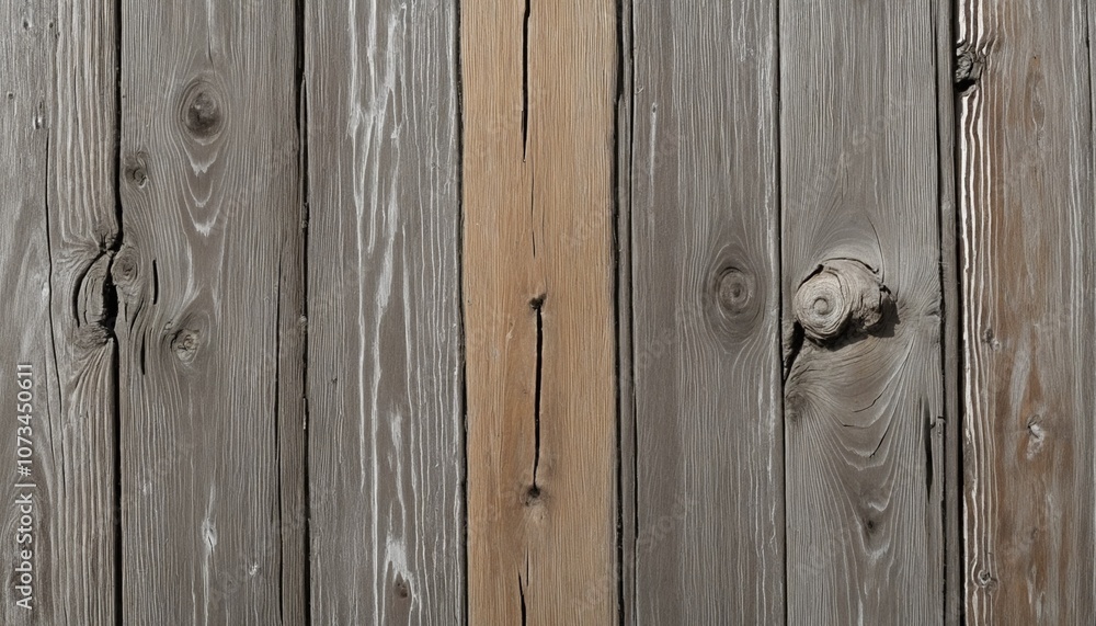 Poster weathered wooden planks with distinct grain patterns and rustic charm