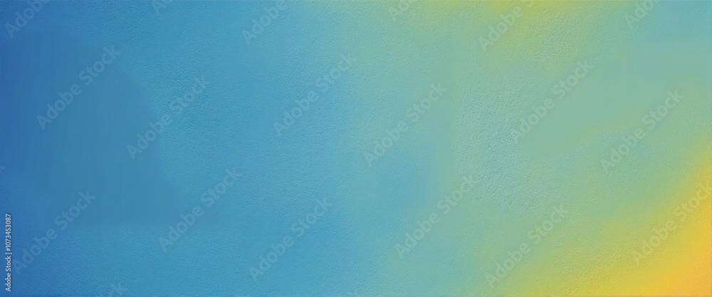 Poster vibrant gradient texture transition from blue to yellow in a modern abstract canvas