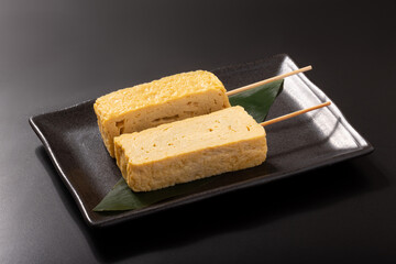 だし巻き卵　串