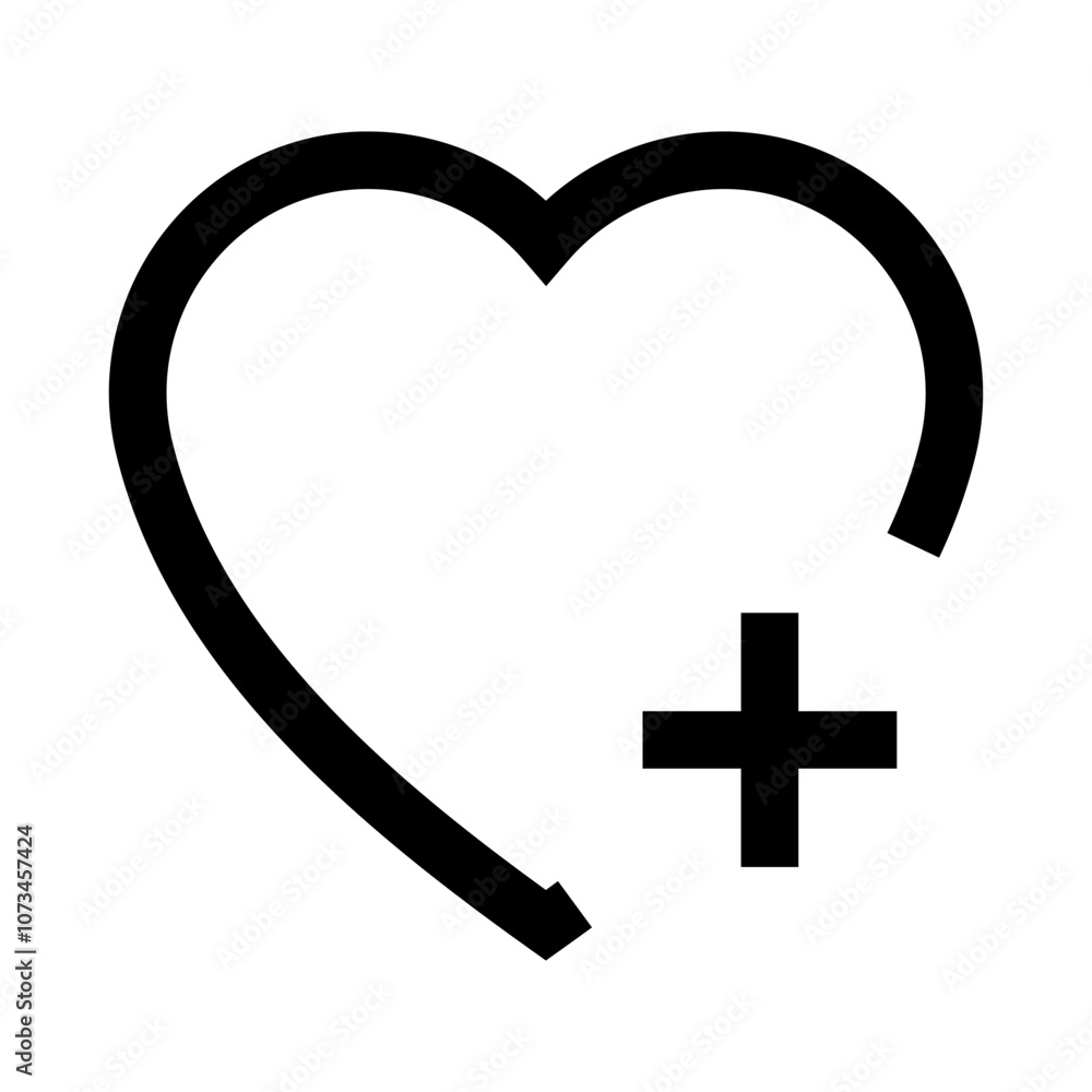 Poster heart love add to favorite icon symbol . web vector icon