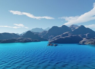 Obraz premium lake in the mountains