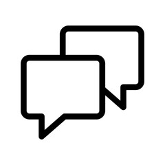 comments icon two speech bubble symbol Chat message icons - talk message Bubble chat icon. web vector icon	