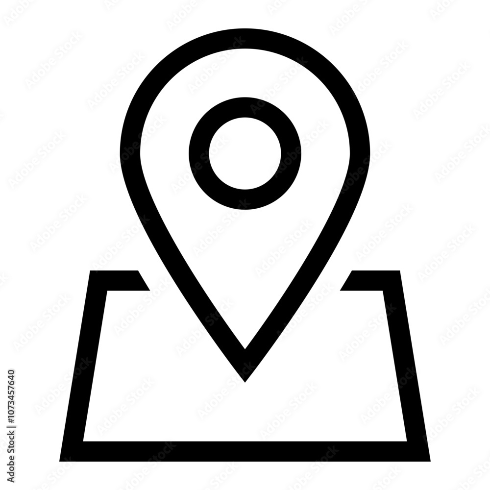 Poster Location icon set, Map pin place marker. location pointer icon symbol in flat style. Red Location pin icon, Navigation sign. web vector icon