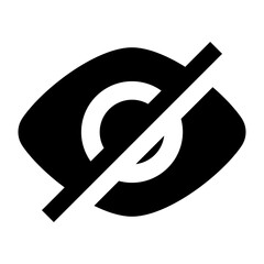invisible eye hide icon, incognito icon no eye view hidden icon set. vision icon, unsee icons - eyesight symbol - sight look . web vector icon