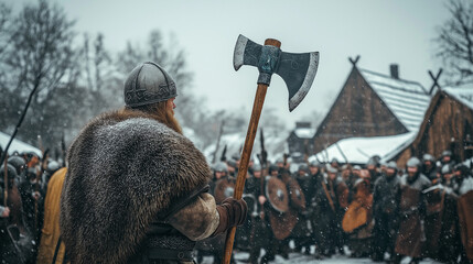Naklejka premium Viking Chiefs and Their Stories: The Men Behind the Norse Conquests 