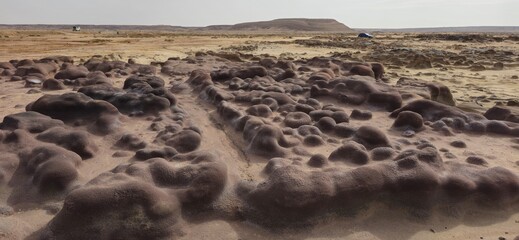 Sammar in Tunisia, Moon Surface Area, Desert Rocks
