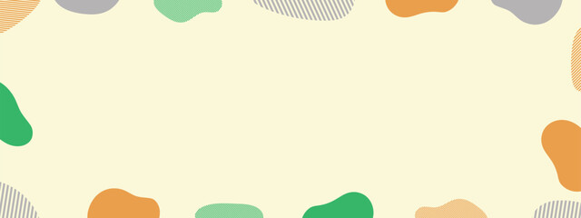 流体シェイプの抽象的なポップなフレーム　Liquid abstract background. fluid vector banner template.