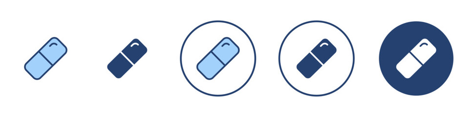 Capsule icon Thin line art isolated