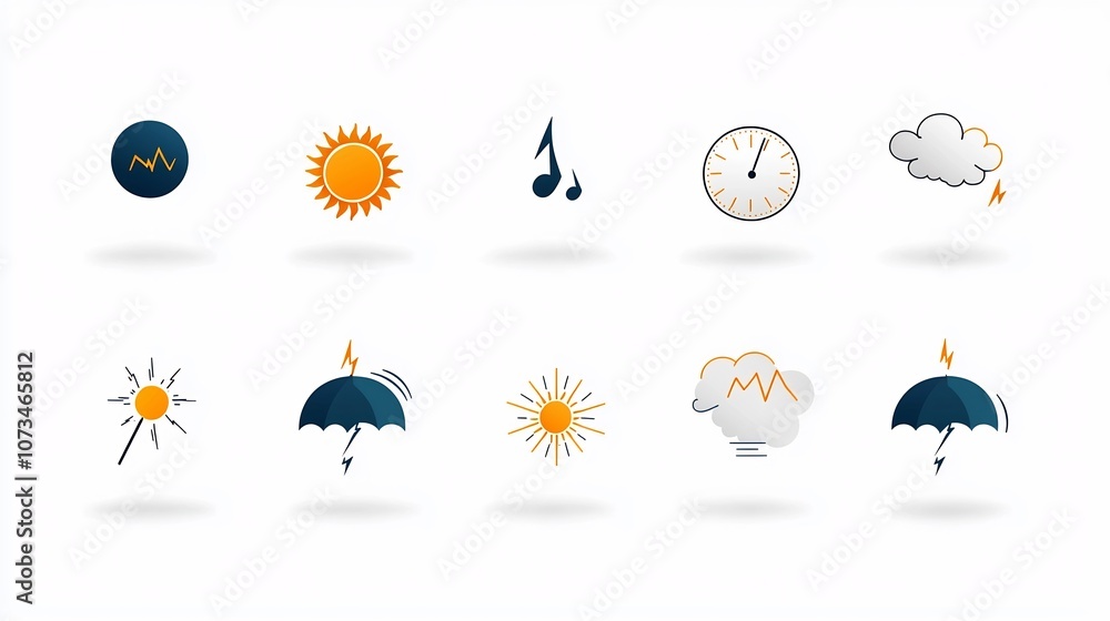 Aufkleber pixel perfect weather and meteorology icons featuring editable stroke outline for sun rain wind and 