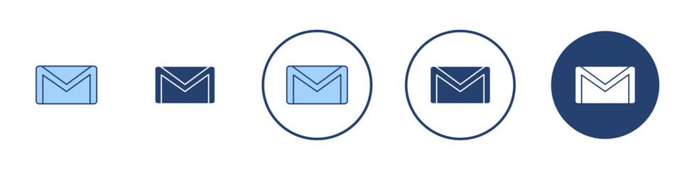 Email icon Thin line art isolated