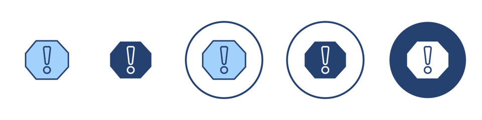 Error Icon Thin line art isolated