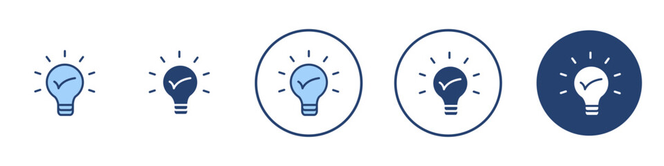 Idea icon Thin line art isolated