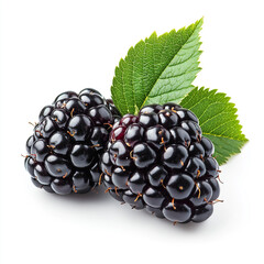 blackberry on a white background