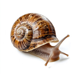 snail isolated on white background