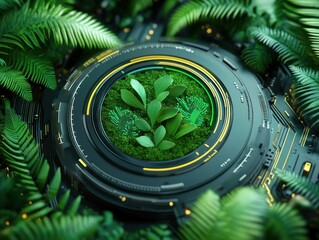 Sustainable Data Environment Eco-Friendly Growth Metrics Analytics Dashboard, Green Technology Future