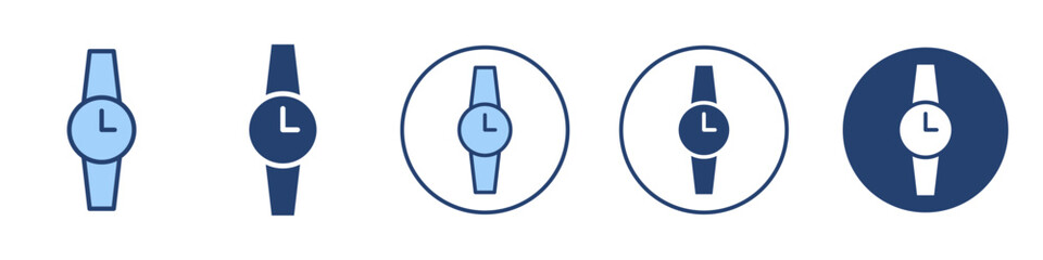 Watch Icon Thin line art isolated