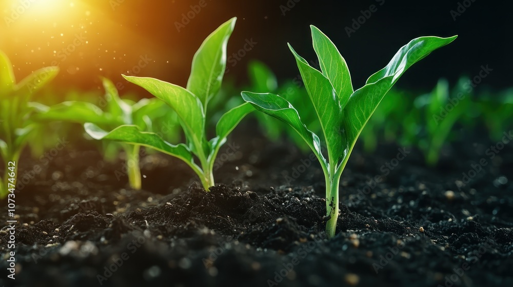Poster unlocking sustainable growth digital insights into eco-friendly farming practices and data-driven ag