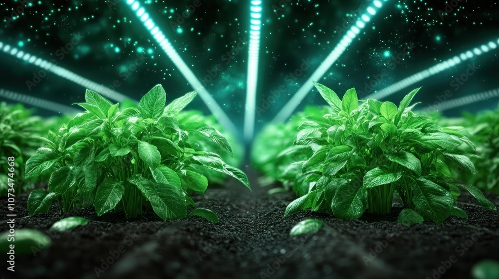 Poster unlocking sustainable growth digital insights into farming data and eco-friendly practices for a gre
