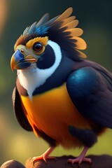Blue and yellow macaw
