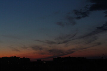 evening clouds in the sky