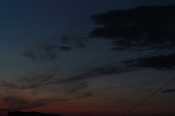 evening clouds in the sky