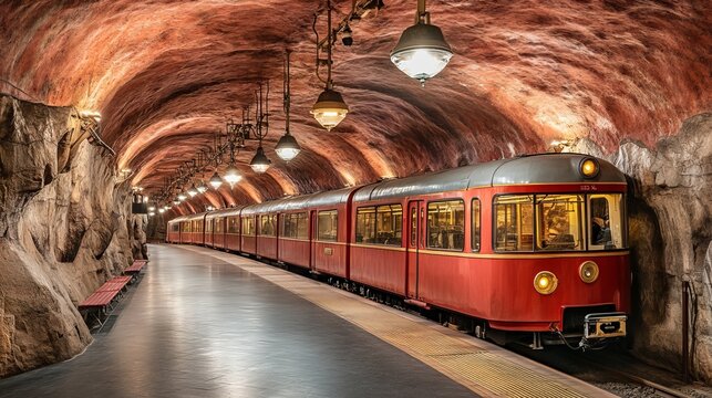  Platform of  Stan Station of the  (Subway) and C20 type train