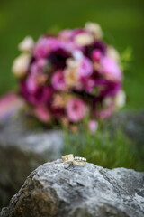 Bride and Groom flowers and Wedding Rings Special concept shooting.