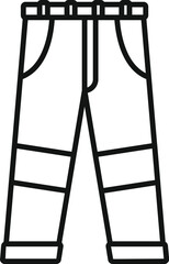 Hiking pants feature a belt, pockets, and reinforced knees, ideal for outdoor activities and adventures
