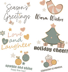 Cozy Pastel Holiday Cheer Collection