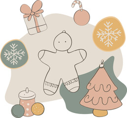 Cozy Pastel Holiday Cheer Collection