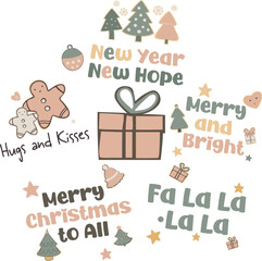 Cozy Pastel Holiday Cheer Collection