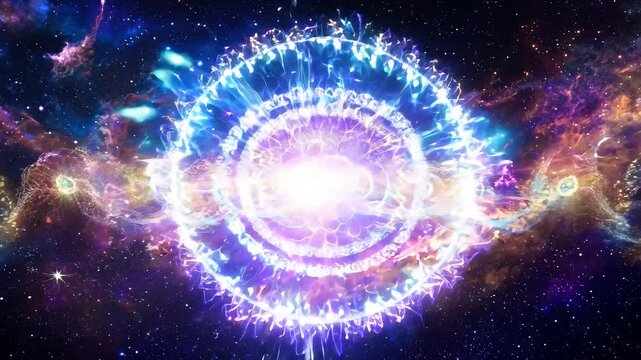 Celestial Light Festivals Festivals in space where celestial beings celebrate with bursts of light, music, and magical displays