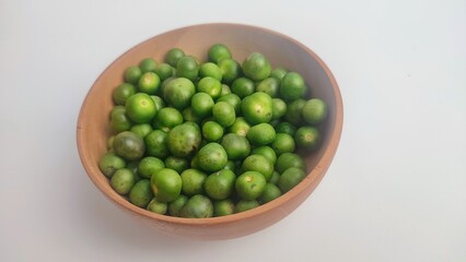 Leunca (Solanum Ningrum), vagetable used in Sundanese food