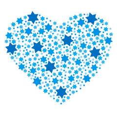 青い星のハートマーク