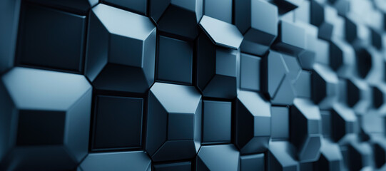 hexagon shaped business web background, wall 16
