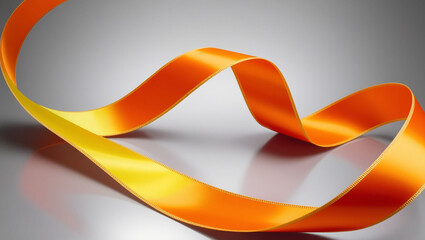 Construction ribbon isolated on transparent background.