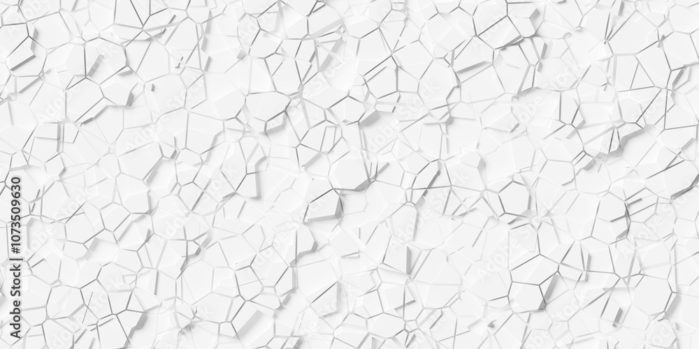 Poster white multi layer geometric polygon shapes background wallpaper banner pattern flat lay top view