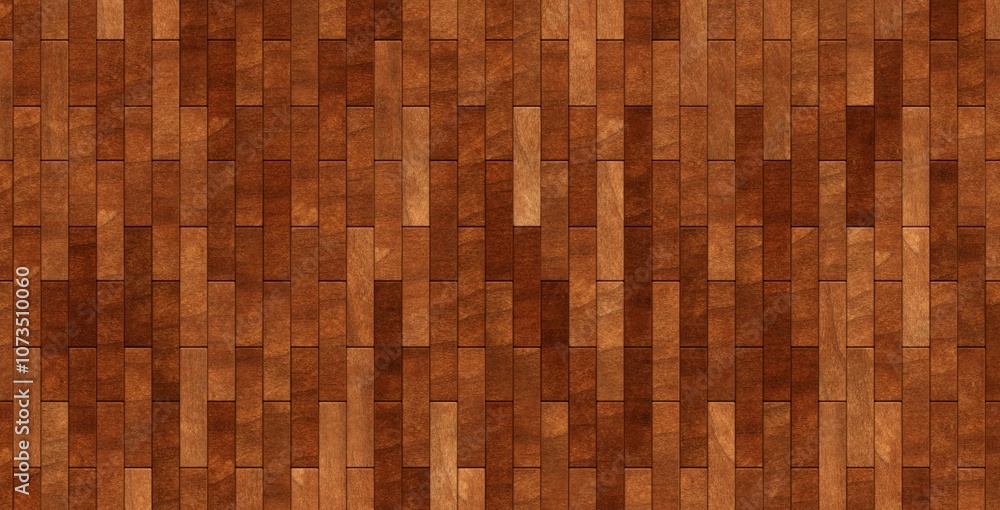 Poster close up of vertically arranged wooden short oblong rectangle blocks background texture or hardwood 