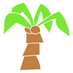 Palm Island Tree Beach Vacation Coconut Sea Nice Cool South Seas Tropical Warm Weather Caribbean Plant Nature Lover Floral Summer Holiday Life Isolated T-Shirt Poster Sticker Print Illustration Design