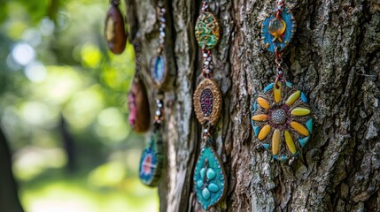 Tree Guardians: Dress the trees with protective charms or symbols that represent guardianship and care.