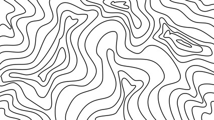 Countour Wavy Line Abstract Background