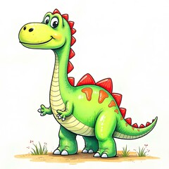 Obraz premium dinosaur drawing 1