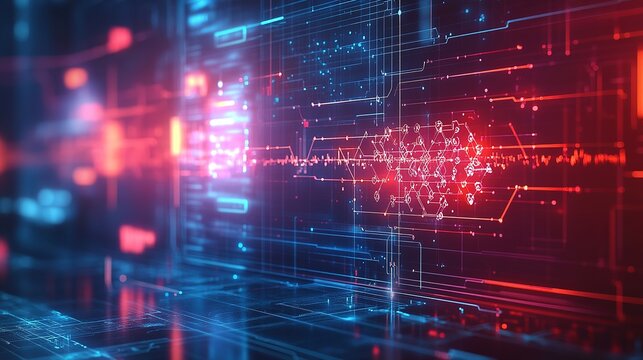 quantum computing algorithms optimizing healthcare solutions, floating on a clean white background, representing revolutionary advances in medical technology