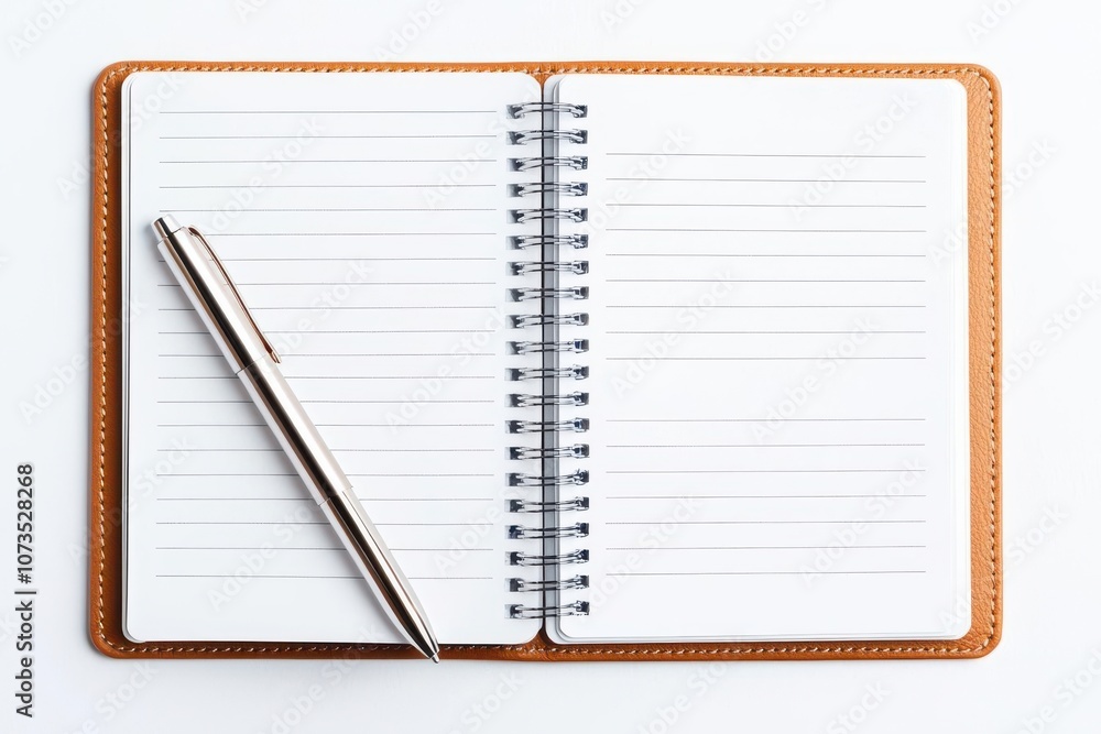 Poster close-up of a planner with a daily routine checklist for maintaining discipline in leadership, plann