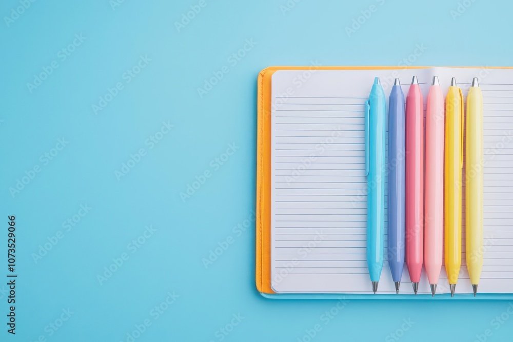 Poster close-up of a planner with a daily routine checklist for maintaining discipline in leadership, plann